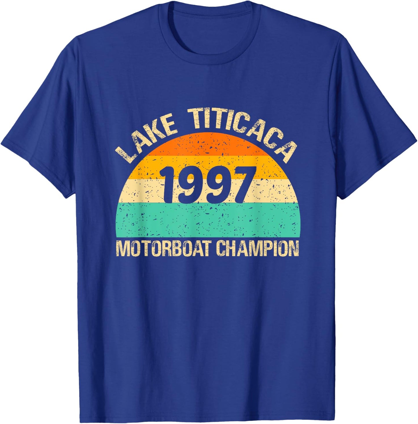 Lake Titicaca Motorboat Champion T-Shirt - T-Shirt | Royal