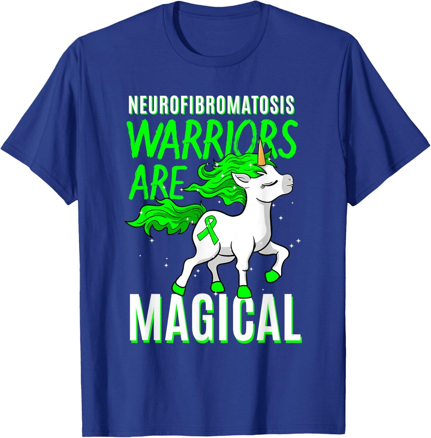 Neurofibromatosis Awareness NF Unicorn Schwannomatosis Gift T-Shirt - T-Shirt | Royal