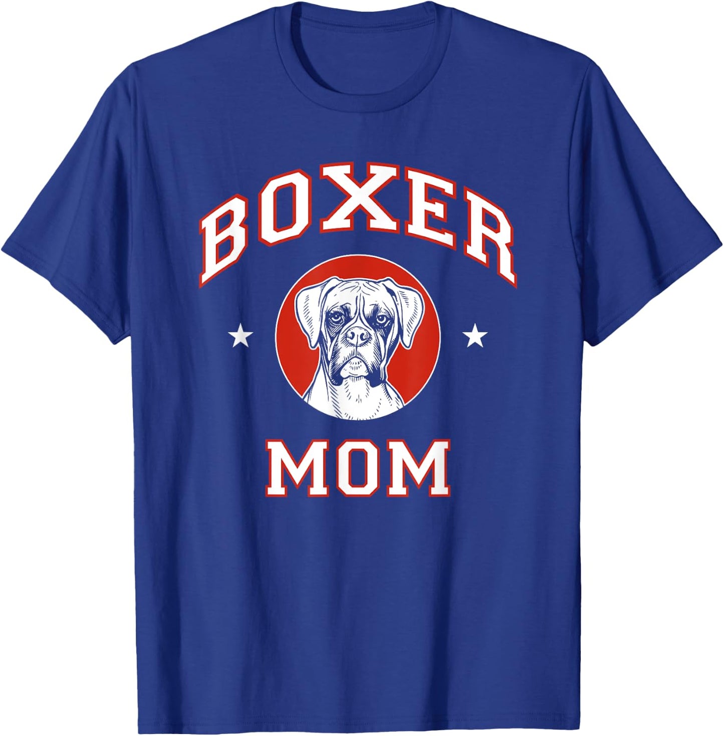 Boxer Mom Dog Mother Men Women Girls Kids T-Shirt - T-Shirt | Royal