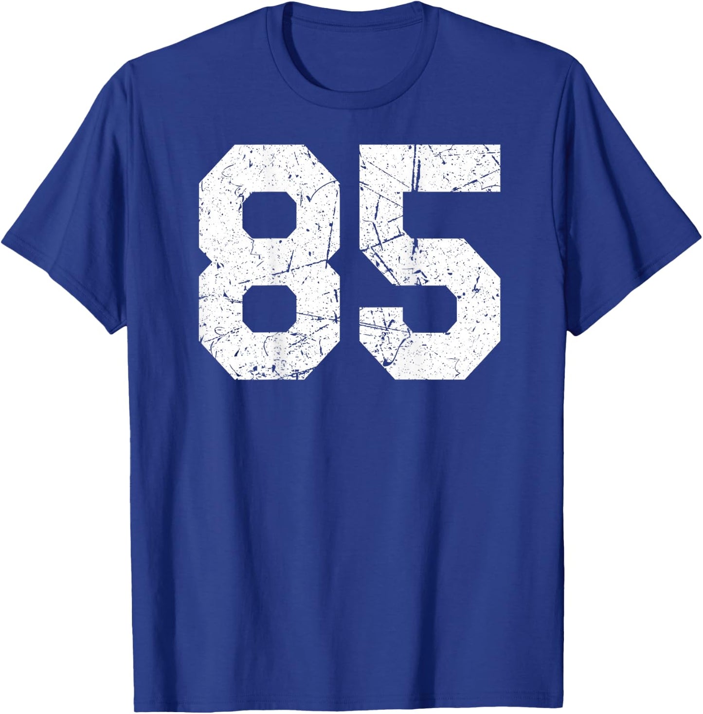 #85 Jersey Uniform Varsity Sports Number, 85th T-Shirt - T-Shirt | Royal