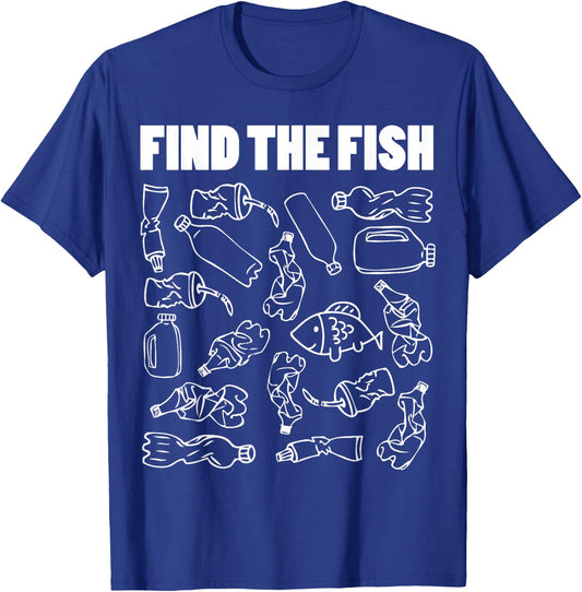 Environment Less Plastic Pollution Cool Earth Day Lover Gift T-Shirt - T-Shirt | Royal