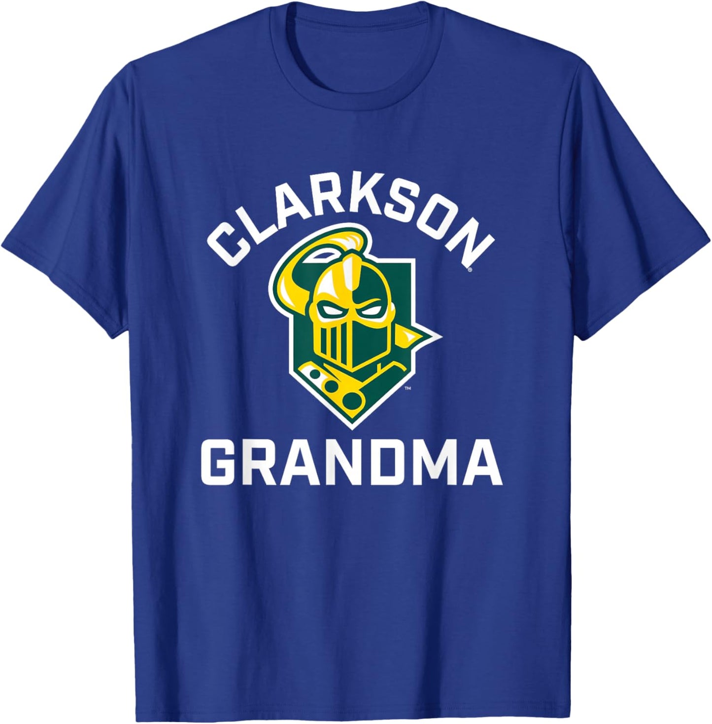 Clarkson University Golden Knights Arched Grandma T-Shirt - T-Shirt | Royal