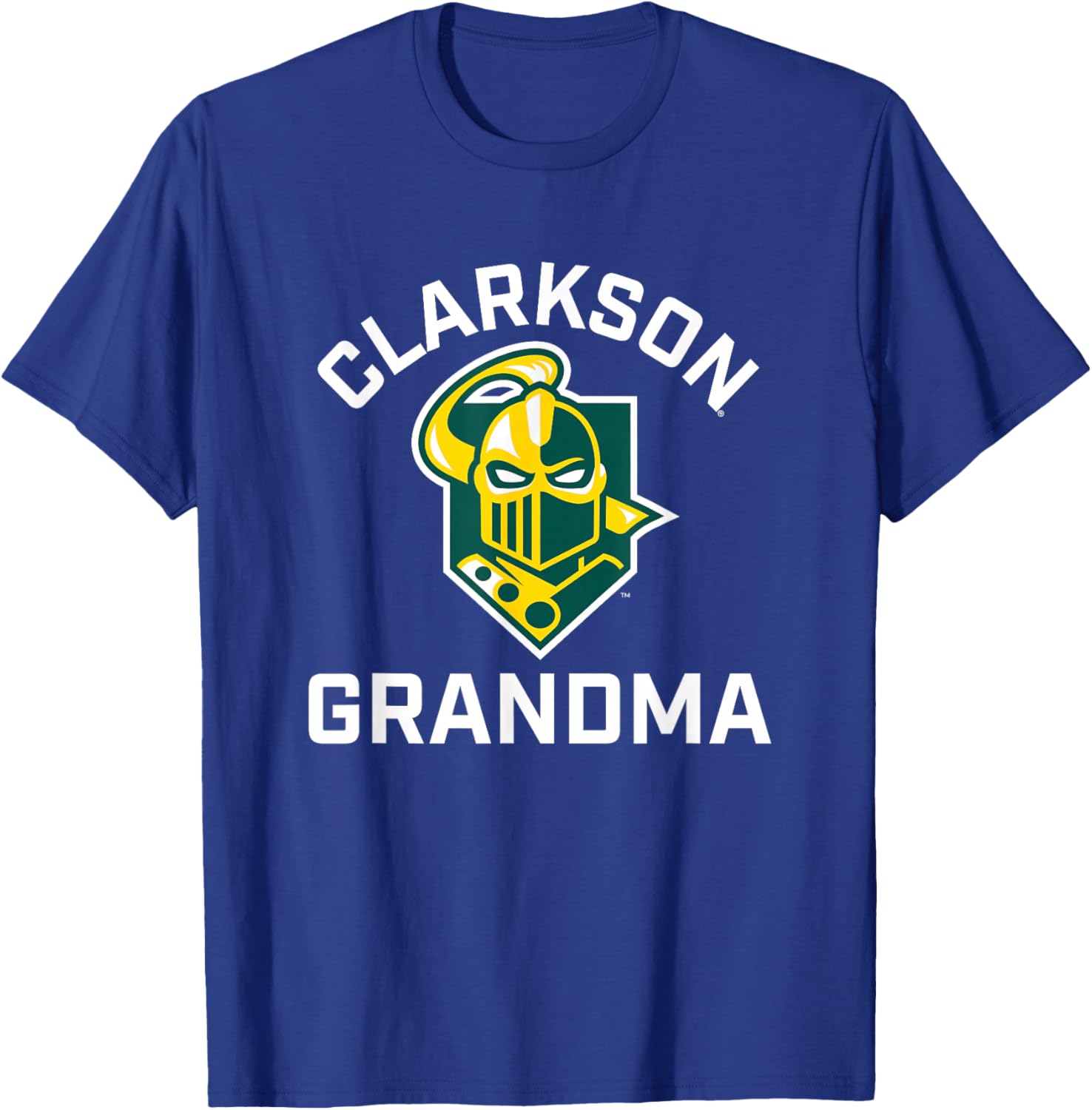 Clarkson University Golden Knights Arched Grandma T-Shirt - T-Shirt | Royal