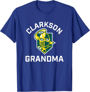 Clarkson University Golden Knights Arched Grandma T-Shirt - T-Shirt | Royal