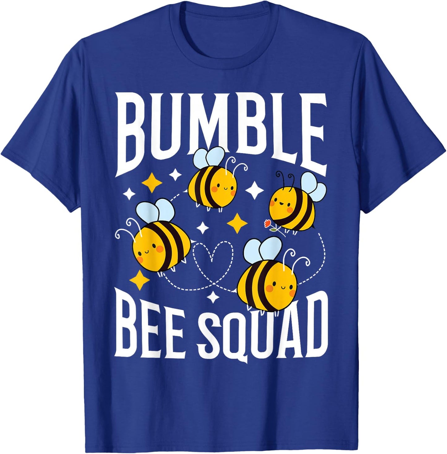 Bumble Bee Squad Beekeeper Bees Shirt Friends Gift T-Shirt - T-Shirt | Royal