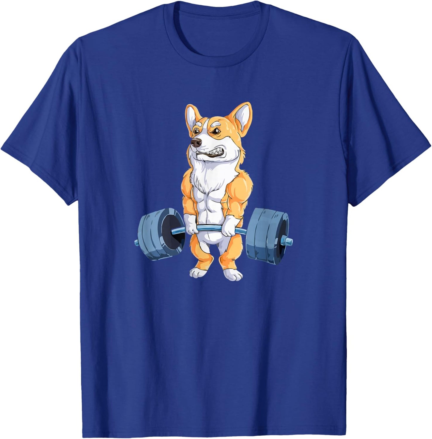 Buff Power Lifting Corgi Bodybuilder. T-Shirt - T-Shirt | Royal
