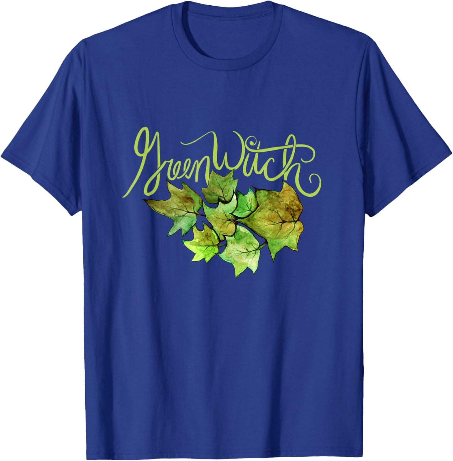 Green Witch Ivy Leaves Design Natures T-Shirt - T-Shirt | Royal