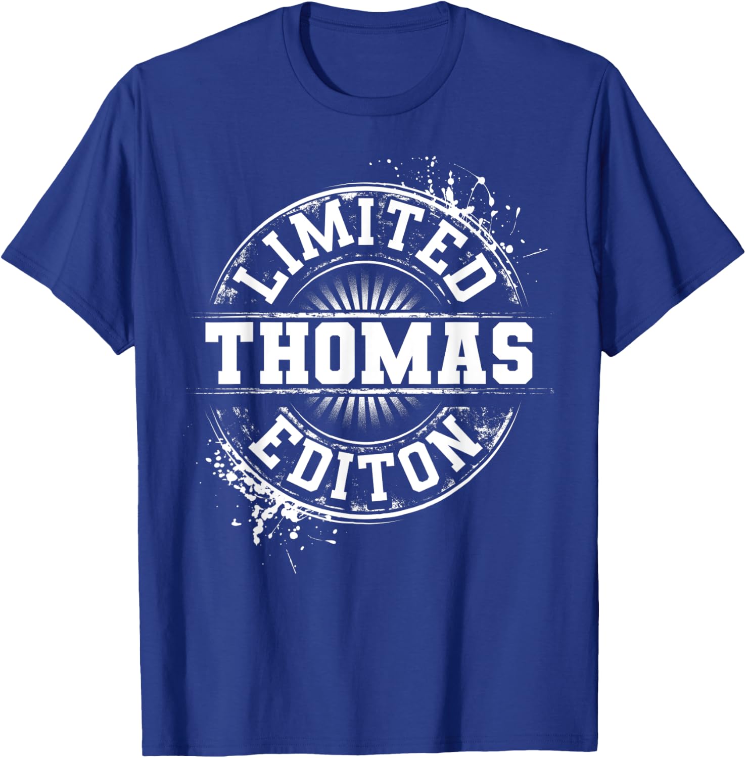 THOMAS Funny Surname Family Tree Birthday Reunion Gift T-Shirt - T-Shirt | Royal