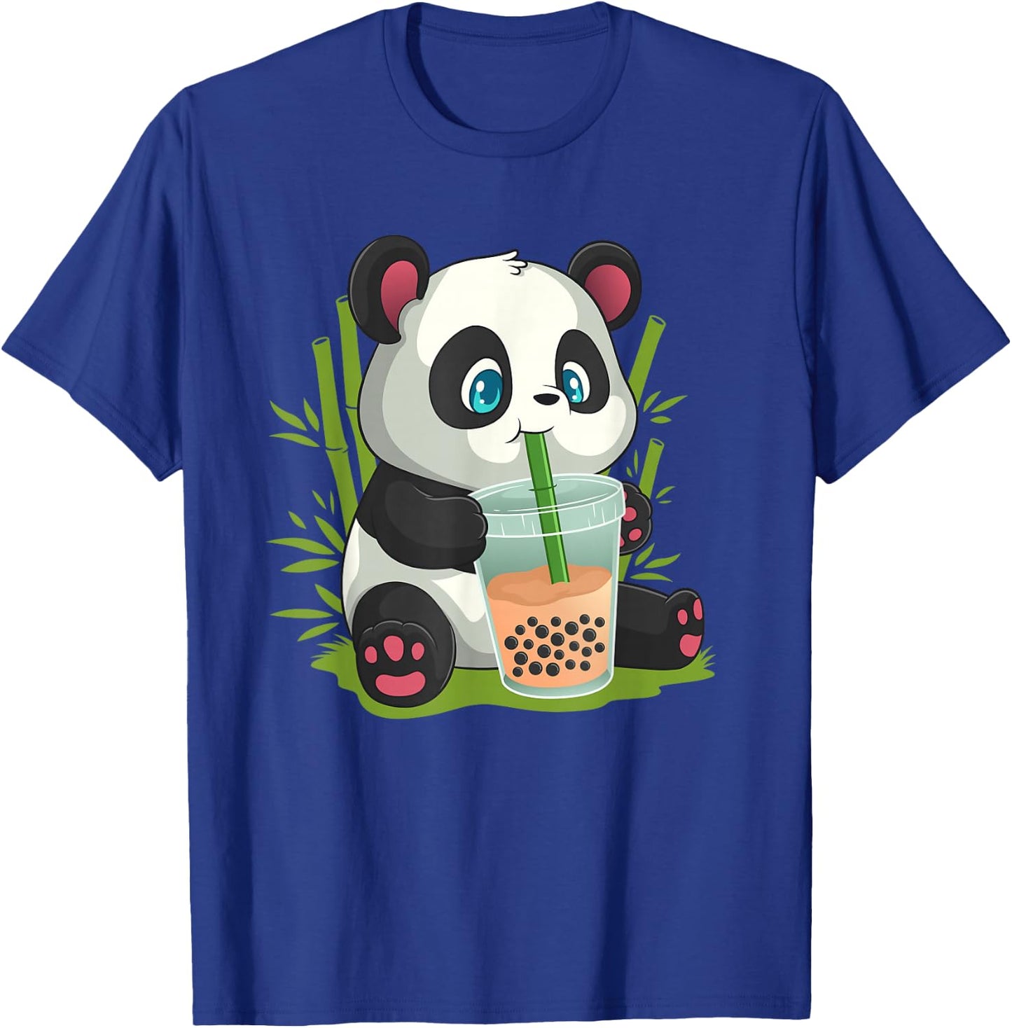 Kawaii Cute Anime Panda Otaku Japanese Bubble Boba T-Shirt - T-Shirt | Royal