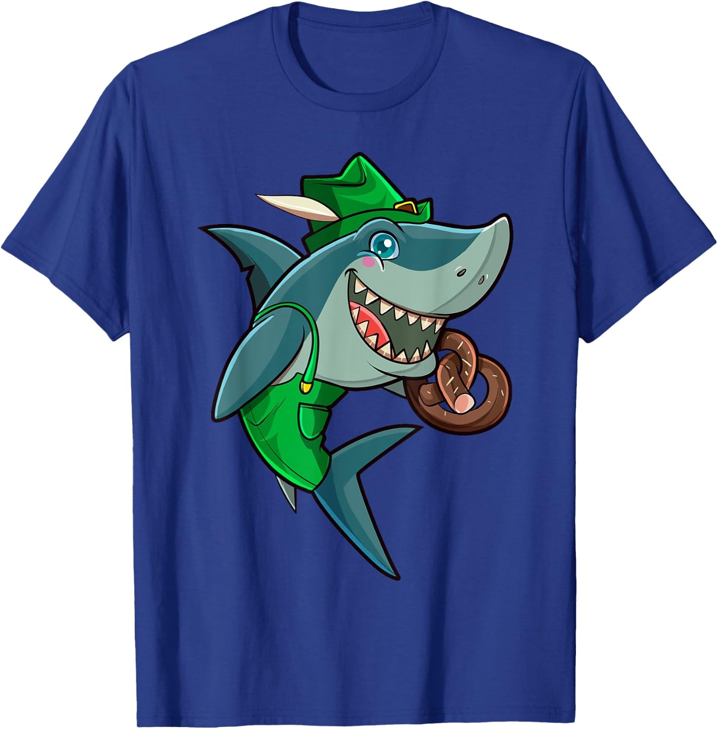 Oktoberfest German Funny Octoberfest Shark Men Boys Kids T-Shirt - T-Shirt | Royal