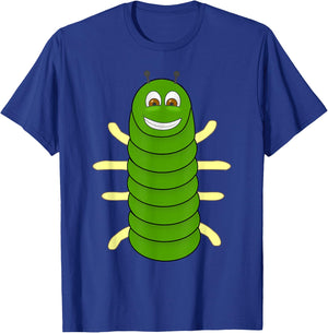 Green Caterpillar Character Cute Animal Halloween Costume T-Shirt - T-Shirt | Royal
