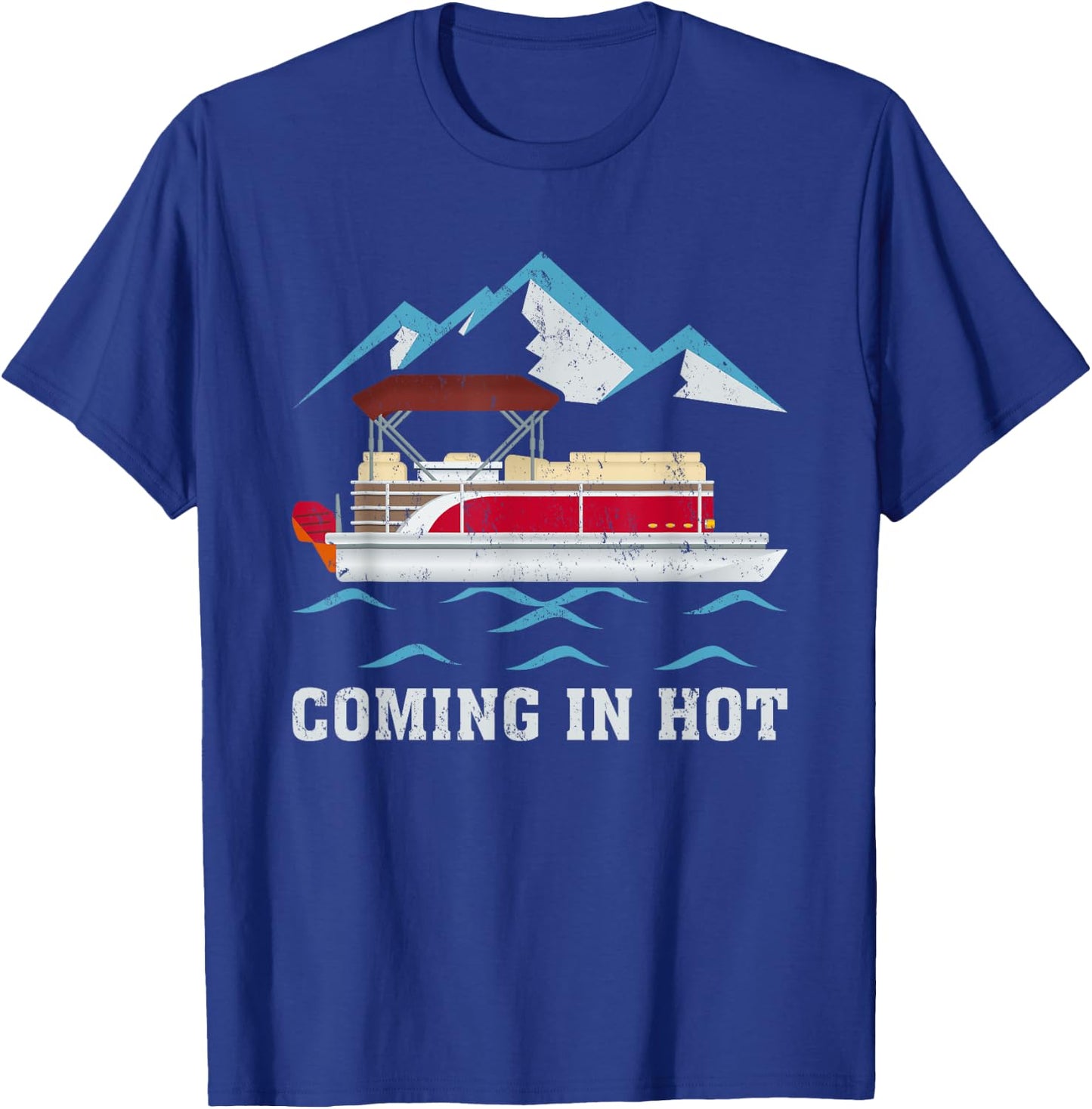 Summer Vacation Pontoon Coming In Hot Women T-Shirt - T-Shirt | Royal