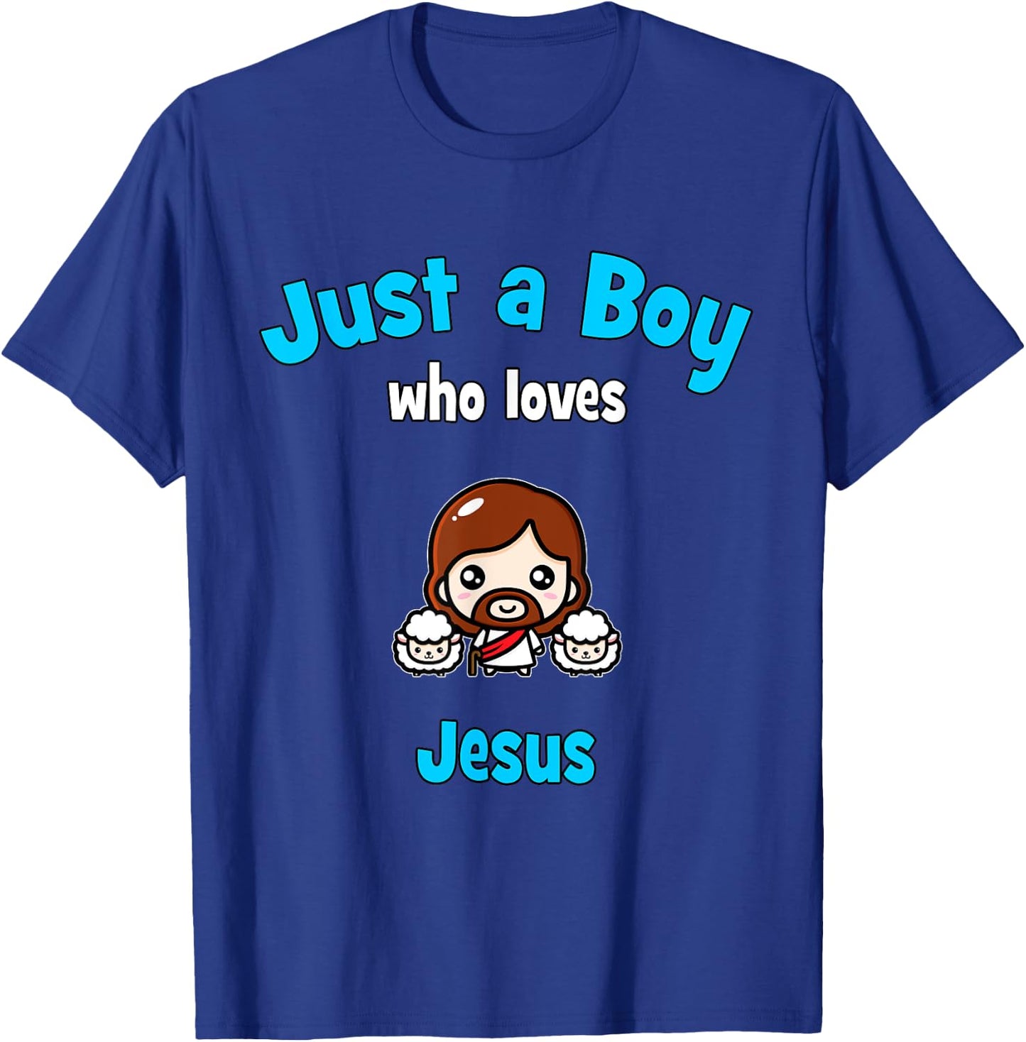 Jesus Shirt for Boys | Kids Jesus T-Shirt - T-Shirt | Royal