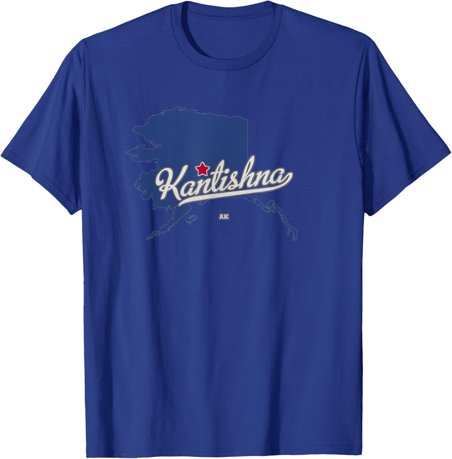 Kantishna Alaska AK Map T-Shirt - T-Shirt | Royal
