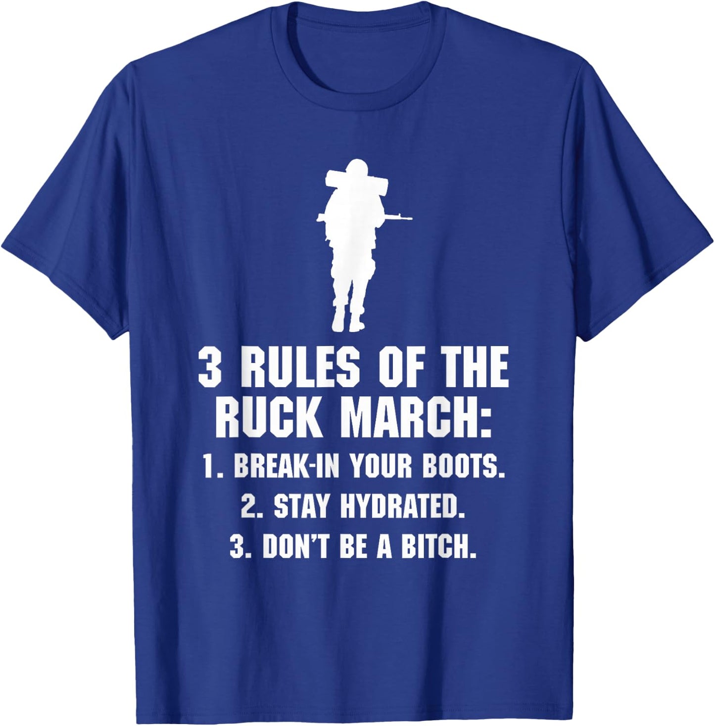 3 Rules of the Ruck March T-Shirt - T-Shirt | Royal