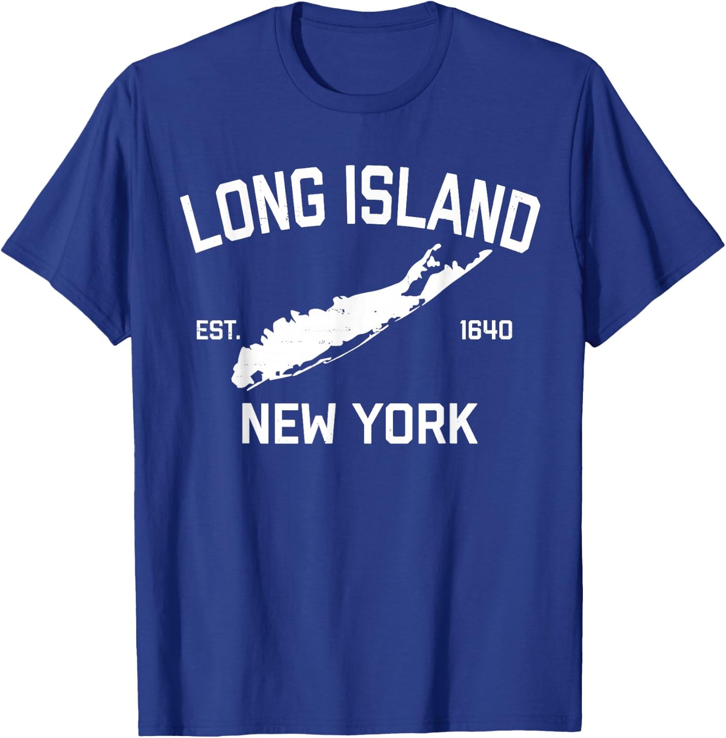 Long Island NY Souvenir Native Long Islander Map NYC T-Shirt - T-Shirt | Royal