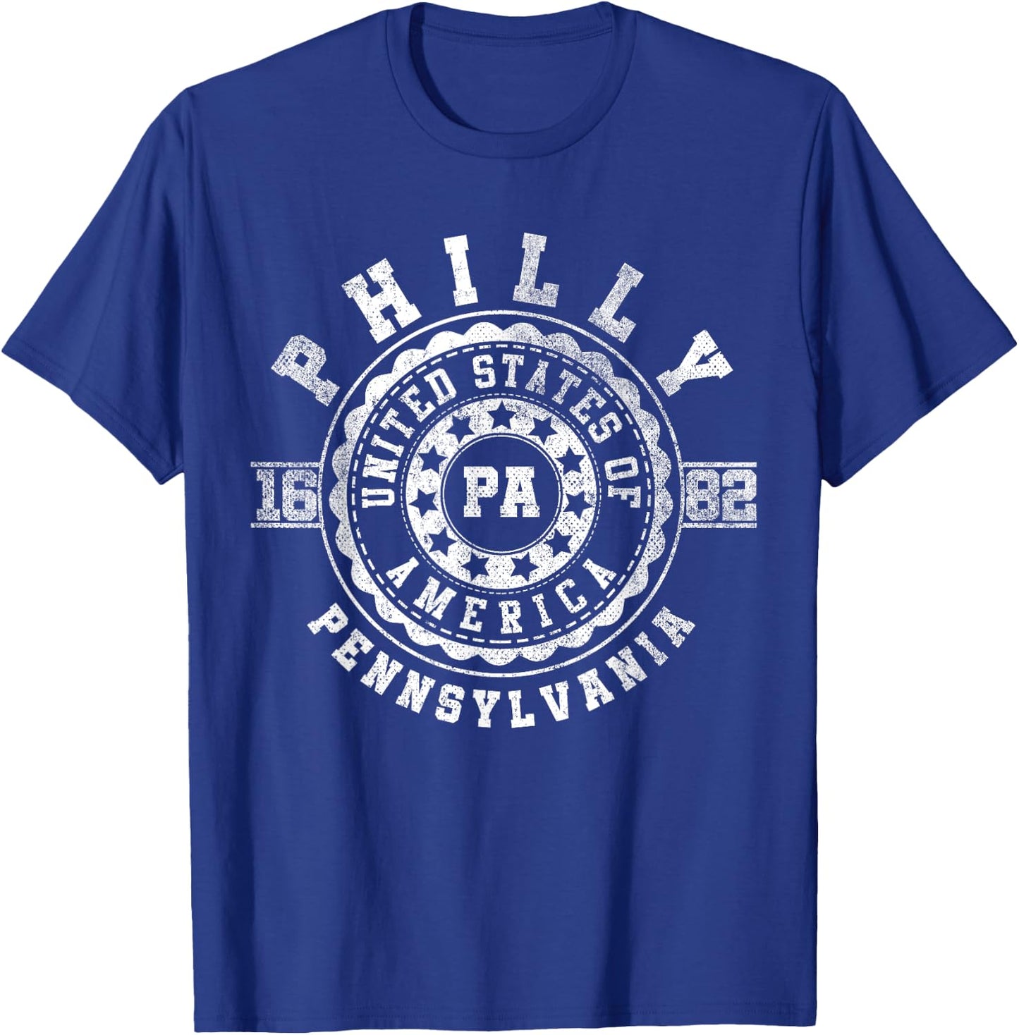 Philly Philadelphia PA | Pennsylvania | Vintage - Apparels T-Shirt - T-Shirt | Royal