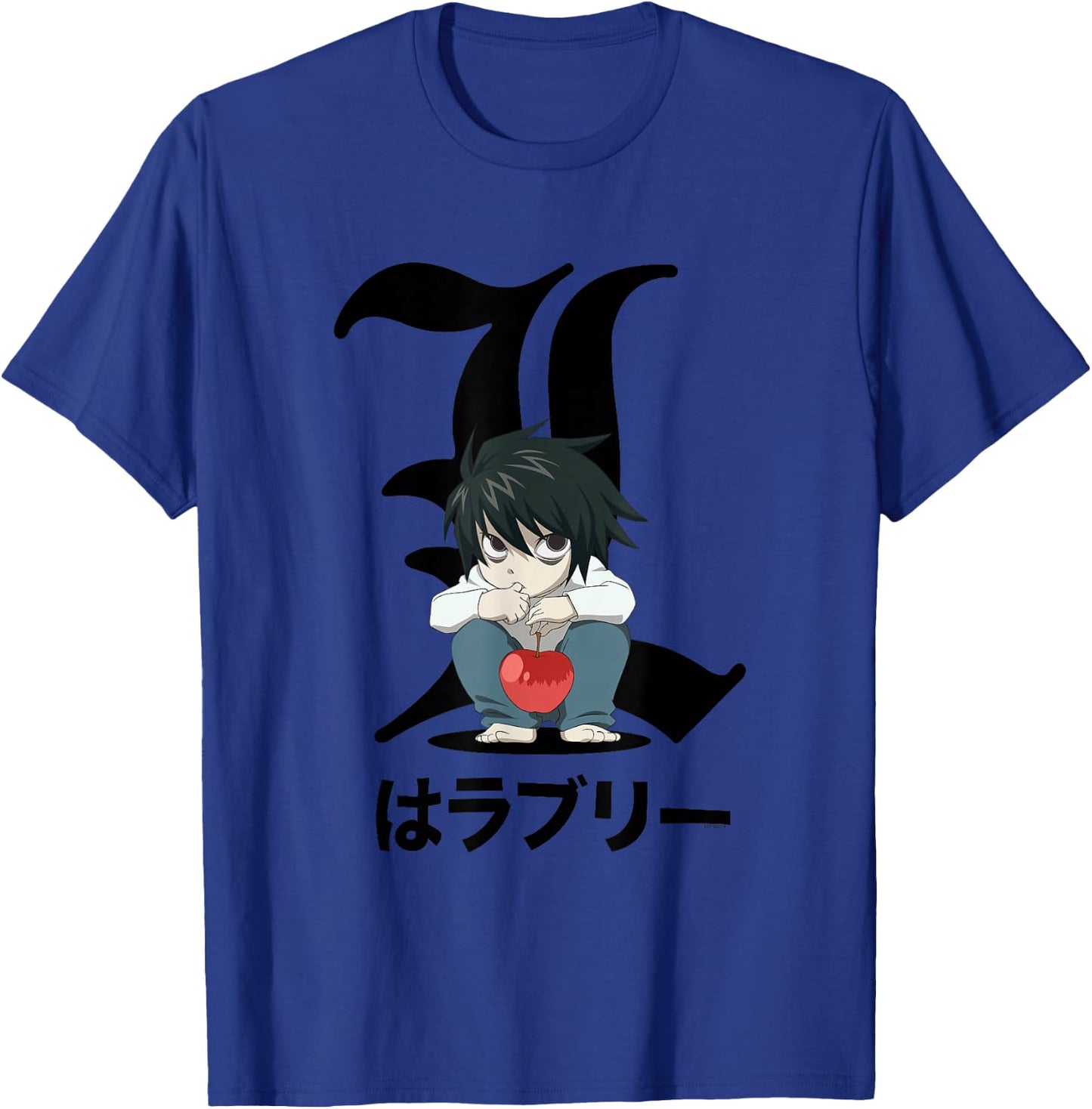 Death Note Crouching Chibi L Anime T-Shirt - T-Shirt | Royal