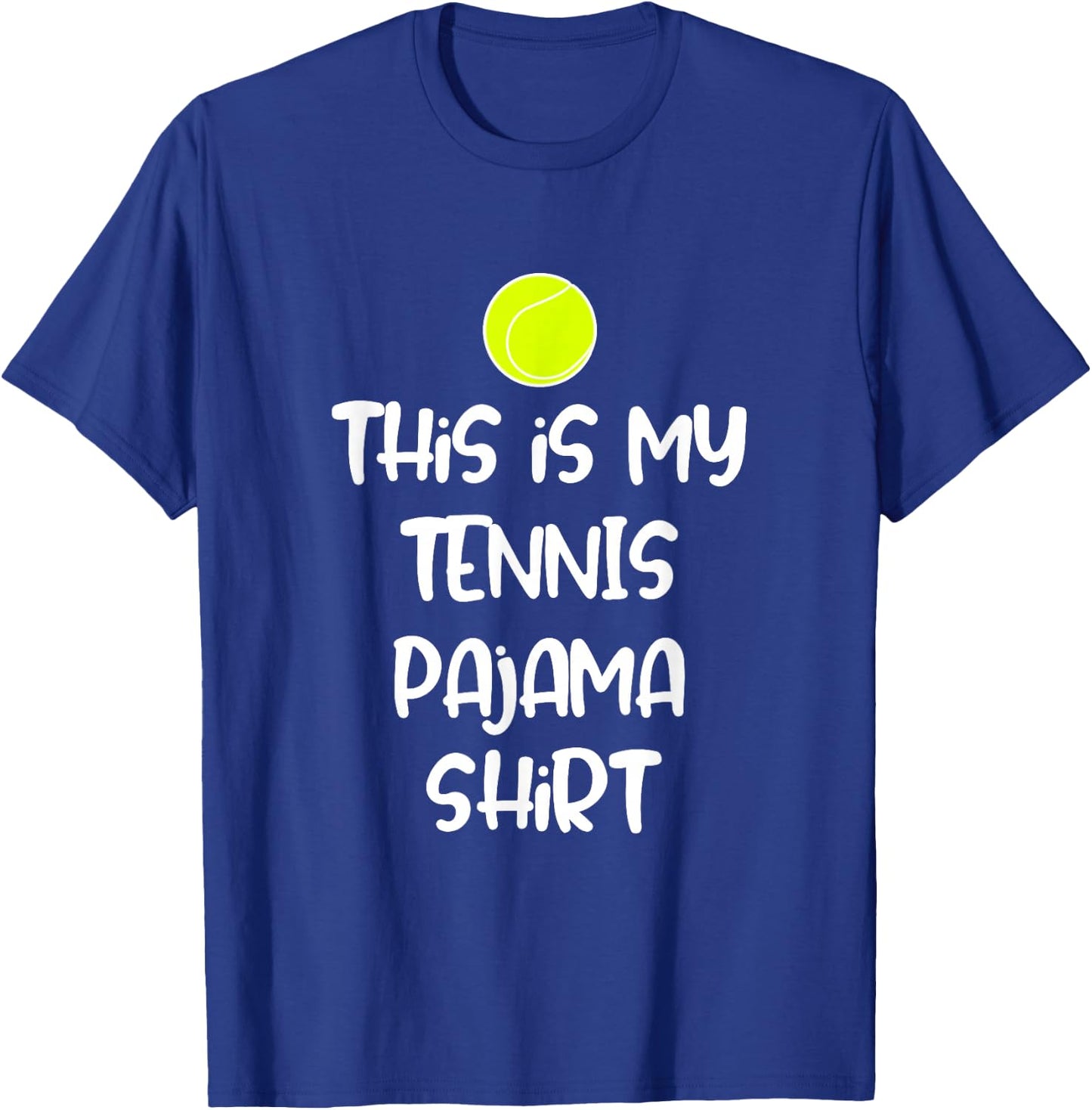 This is My Tennis Pajama Shirt for Teens Boys Girls T-Shirt - T-Shirt | Royal