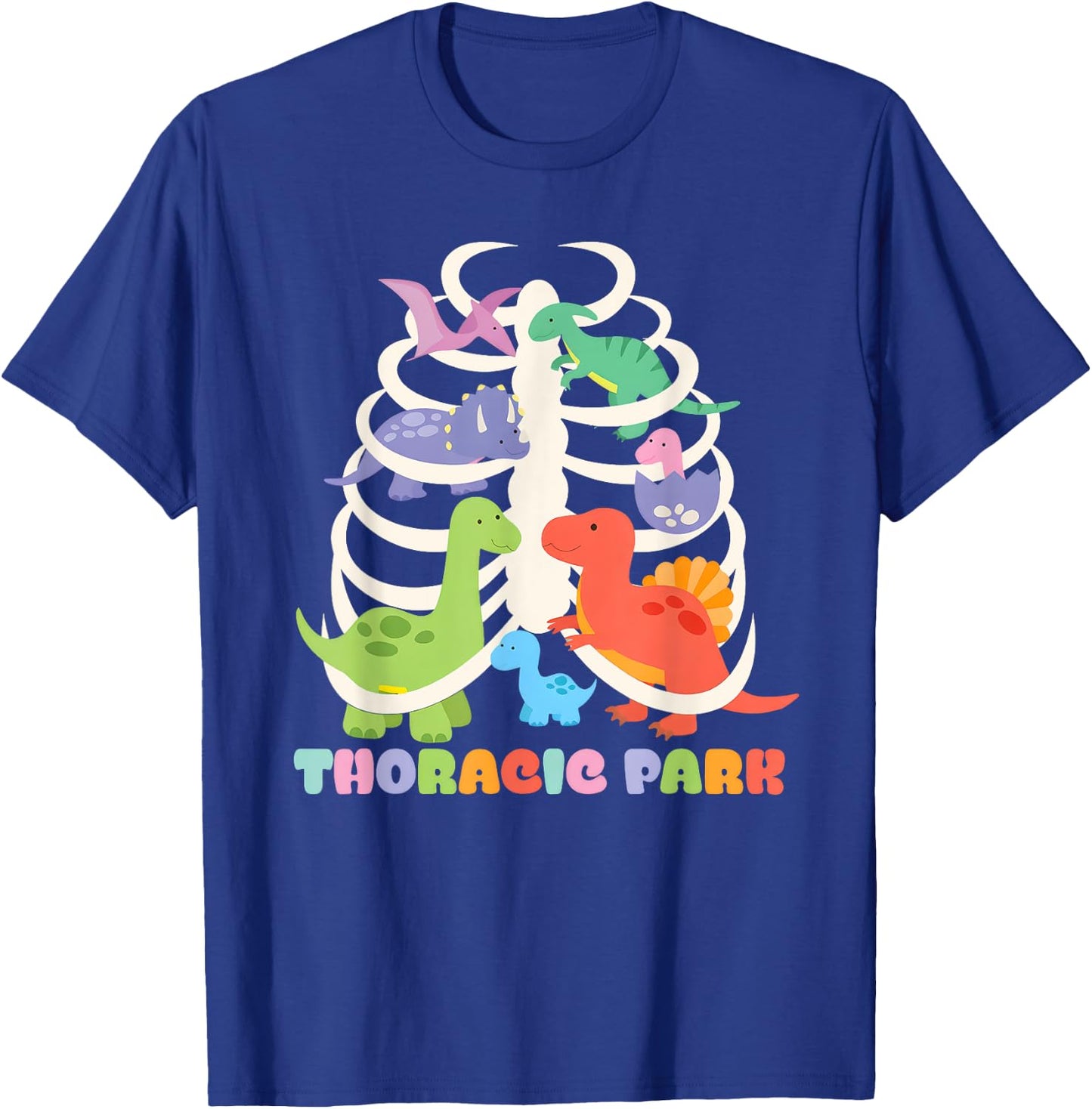 Funny Thoracic Park Dinosaur Nurse Squad Nursing Students T-Shirt - T-Shirt | Royal