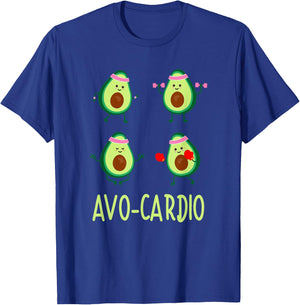 Avo-Cardio Avocardio Time Fitness Avocado Vegan Sport T-Shirt - T-Shirt | Royal