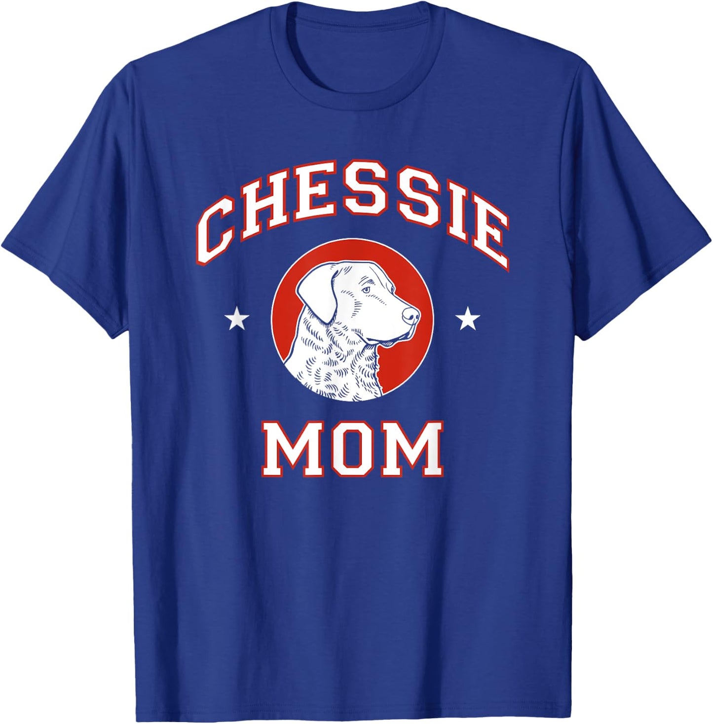 Chesapeake Bay Retriever Mom Dog Mother Women Girls Kids T-Shirt - T-Shirt | Royal