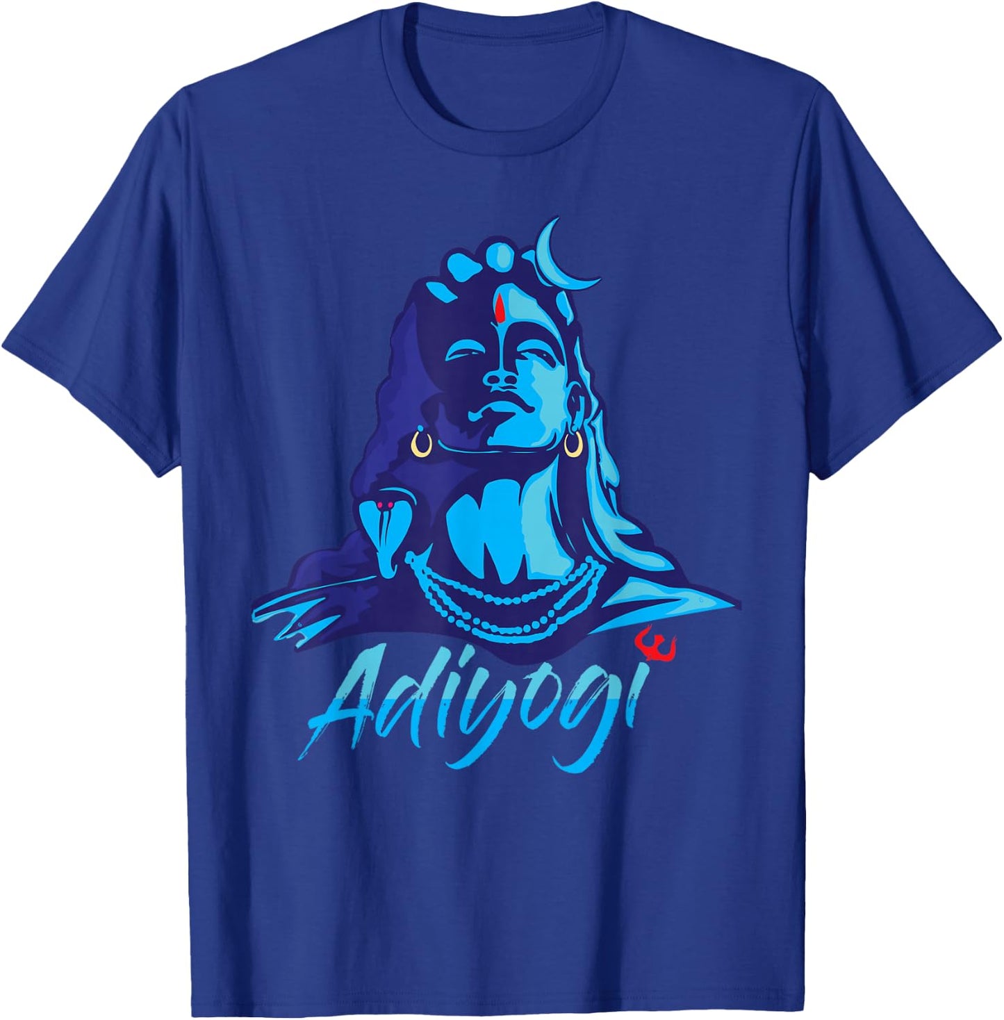 Adiyogi or Adhi Yogi Shiva Mahadev Blue Hindu Maha Shivratri T-Shirt - T-Shirt | Royal