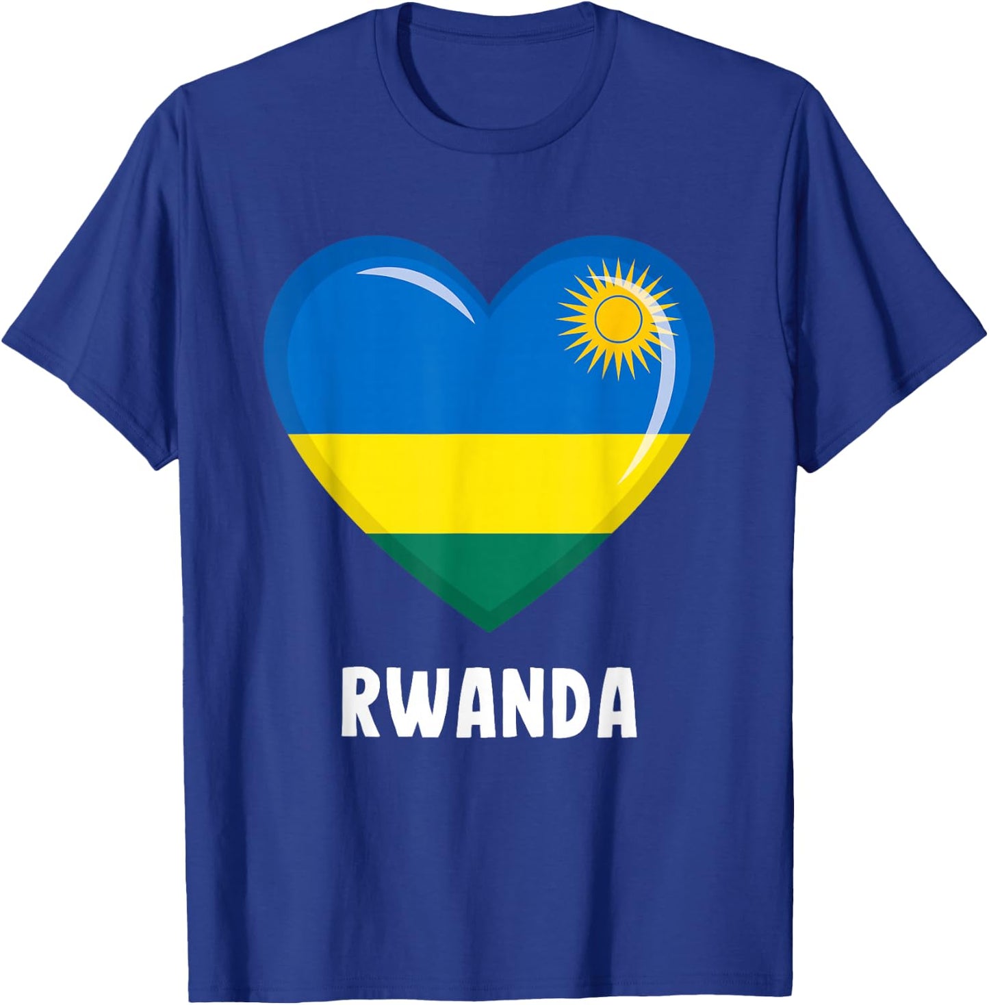 Rwanda flag jersey, Rwanda T-Shirt - T-Shirt | Royal