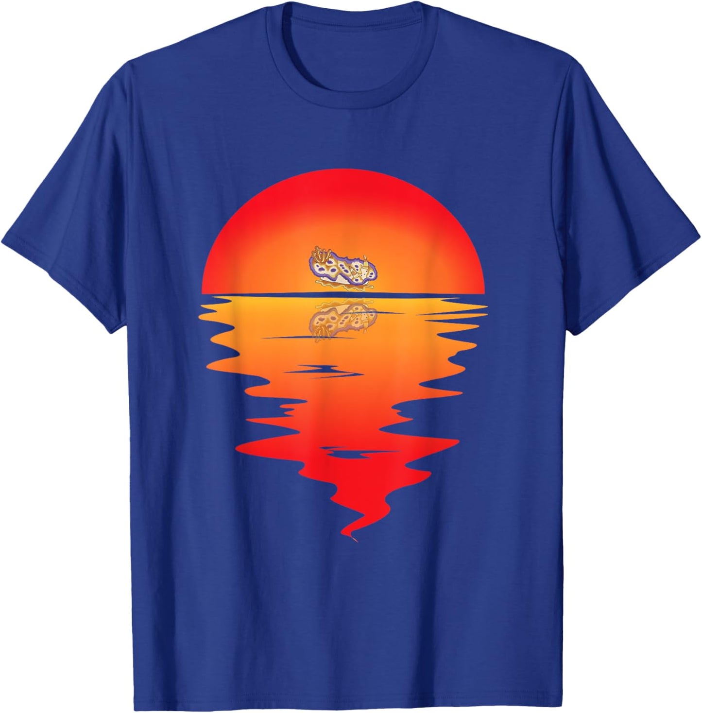 Nudibranch Sunset Mollusk Biologist Sea Slug Aquarist Marine T-Shirt - T-Shirt | Royal