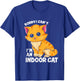 Sorry I Can't I'm An Indoor Cat - Funny Cat Owner Introvert T-Shirt - T-Shirt | Royal