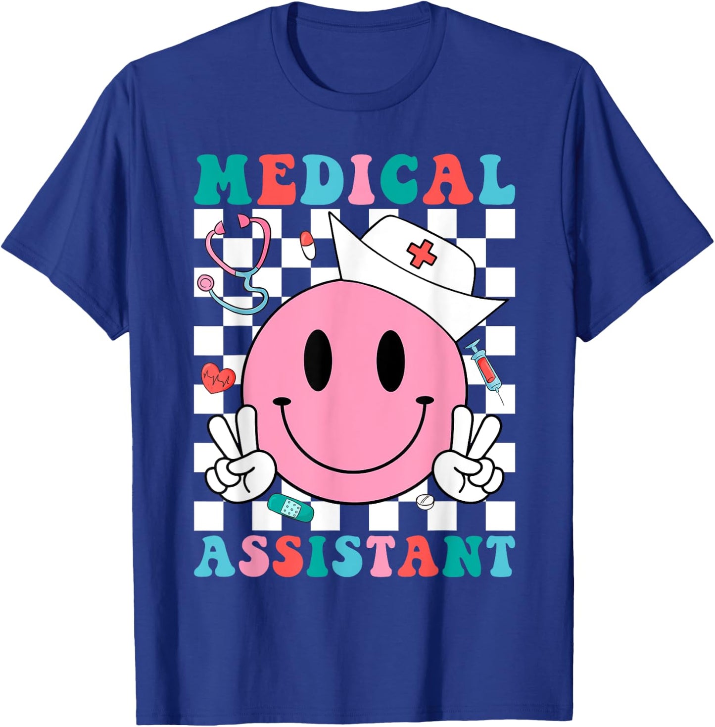 Funny Medical Assistant MA CMA Nursing Doctor Assistant T-Shirt - T-Shirt | Royal