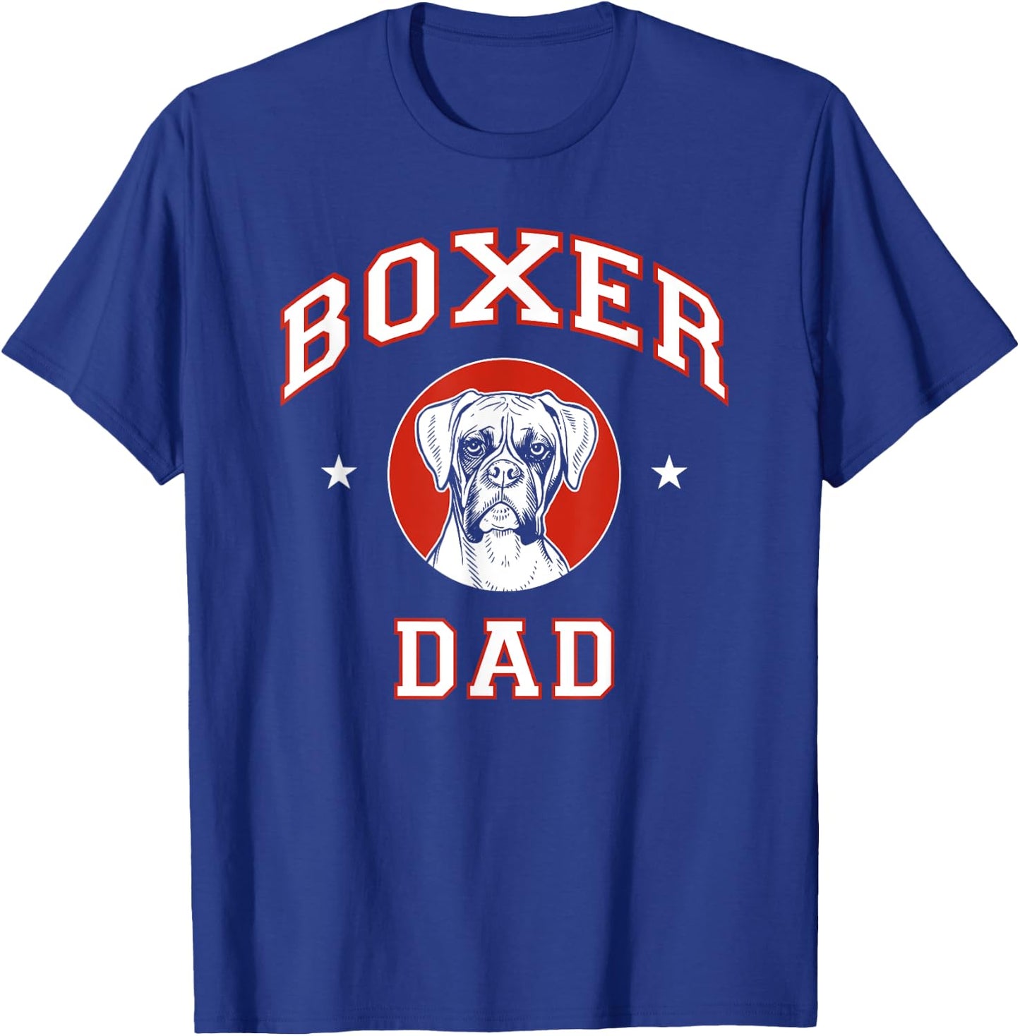 Boxer Dad Dog Father Women Kids T-Shirt - T-Shirt | Royal