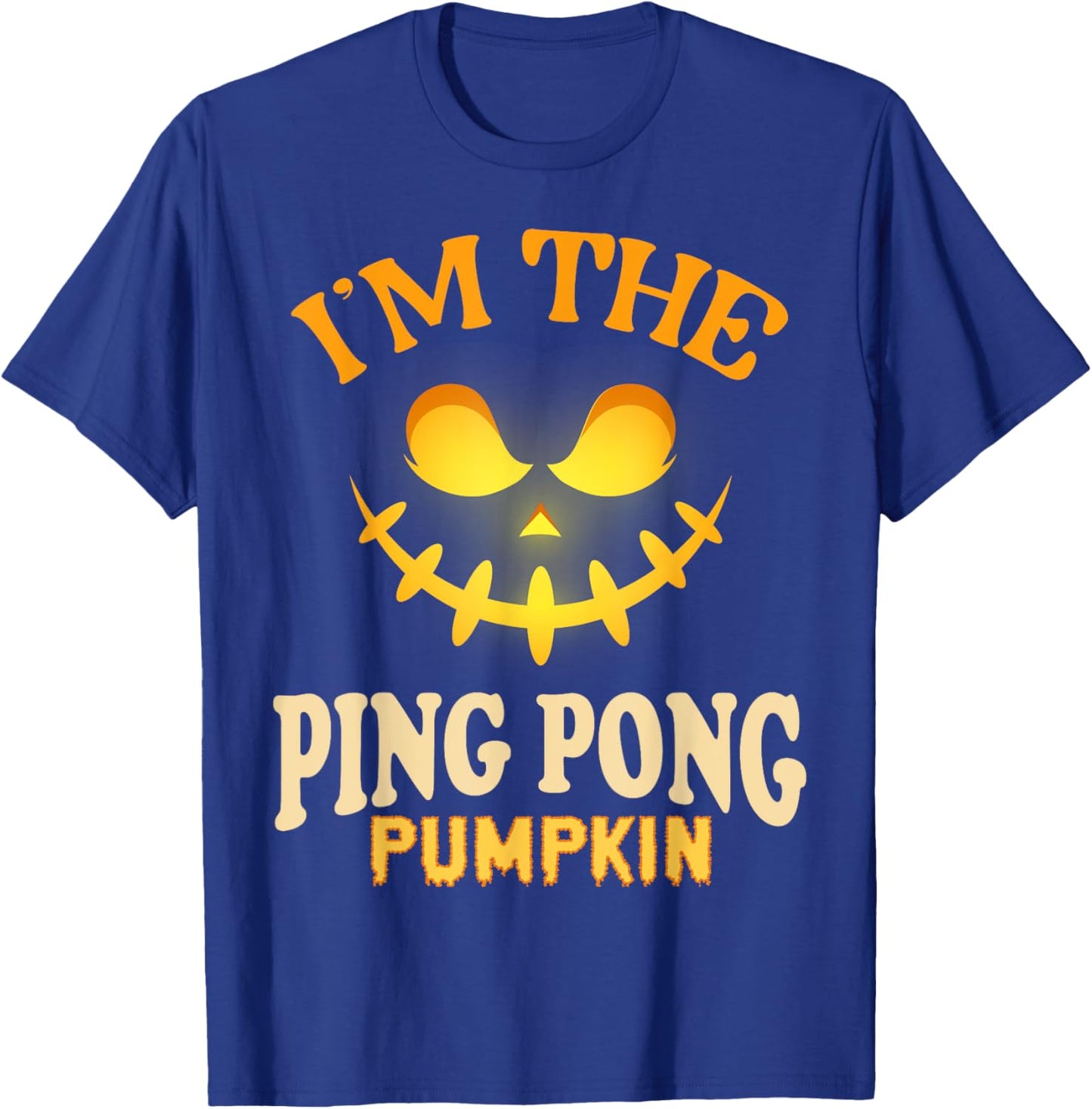 Ping Pong Halloween Pumpkin Matching Costume T-Shirt - T-Shirt | Royal