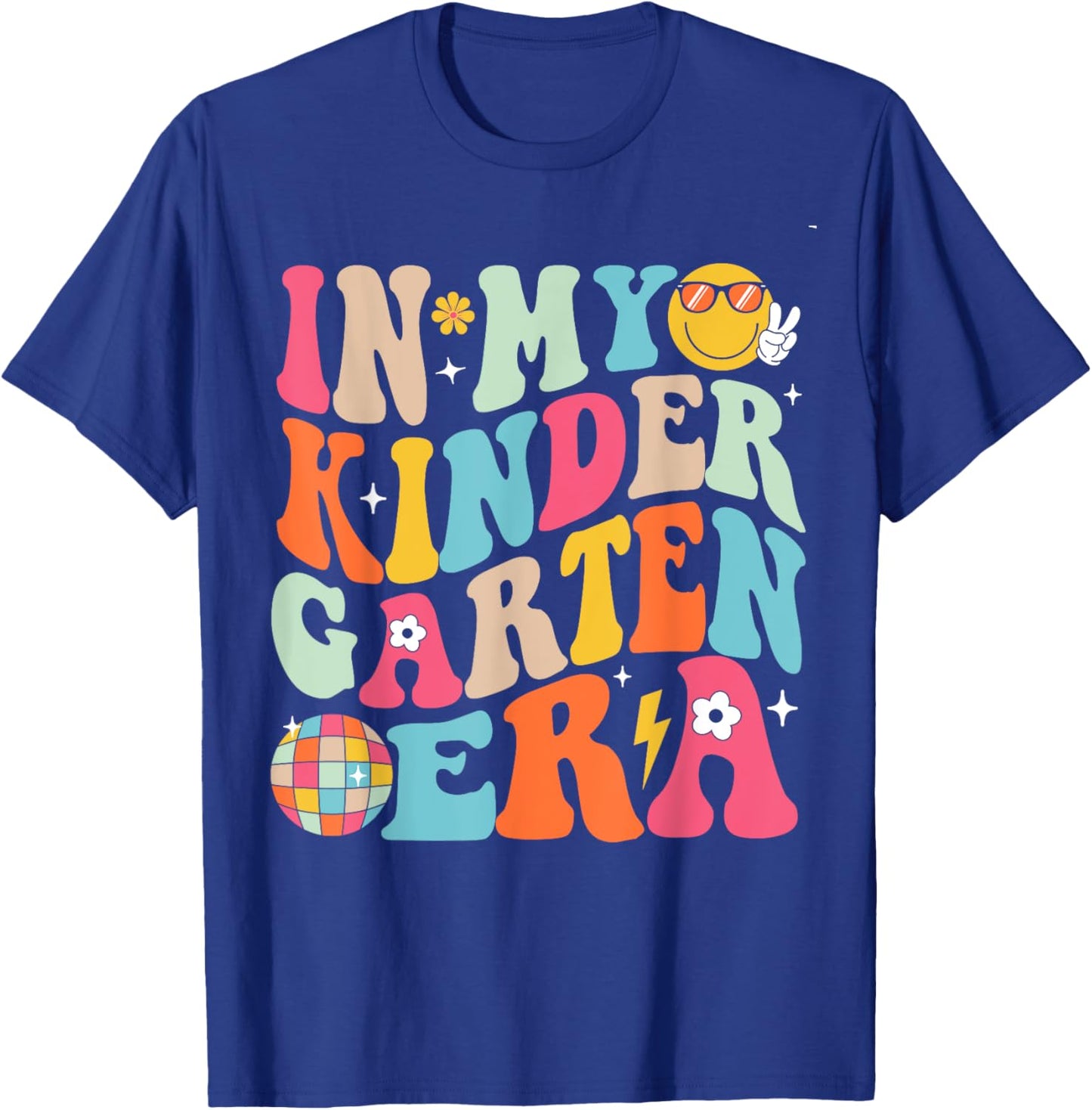 In My Kindergarten Era Boys Girls Back To School Kinder T-Shirt - T-Shirt | Royal