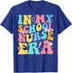 Groovy In My School Nurse Era Nursing School Graduation T-Shirt - T-Shirt | Royal