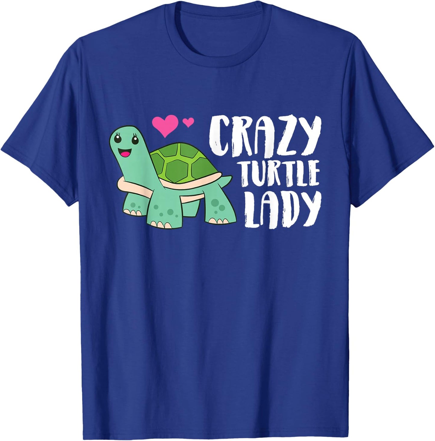 Crazy Turtle Lady Women Turtle Girl T-Shirt - T-Shirt | Royal