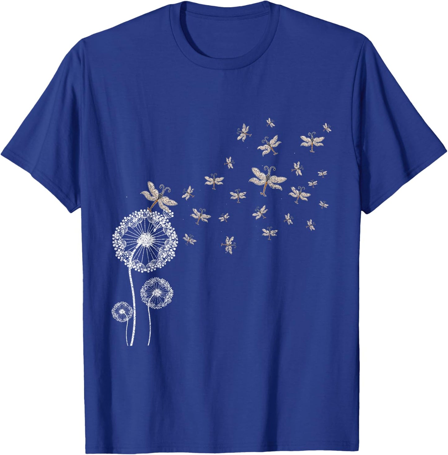 Dragonfly Dandelion T-Shirt - T-Shirt | Royal