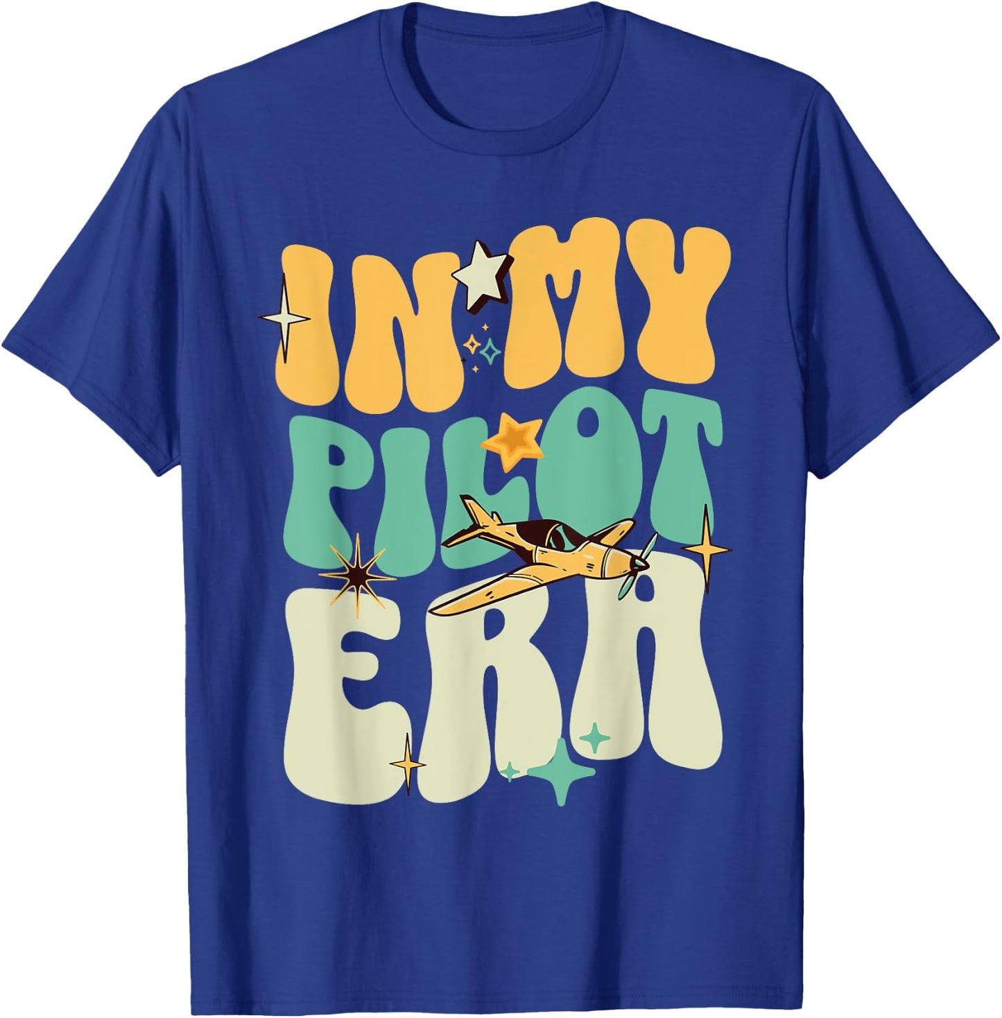 Funny Pilot In My Pilot Era cool Pilot Air Force Pilot T-Shirt - T-Shirt | Royal