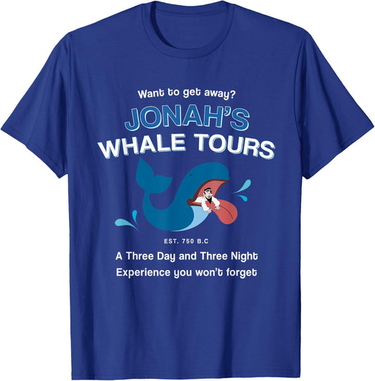 Funny Christian Gifts religious Bible verses Jonah's Whale T-Shirt - T-Shirt | Royal