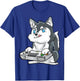 Siberian Husky Gaming Kawaii Gift Gamers and Dog Lovers T-Shirt - T-Shirt | Royal