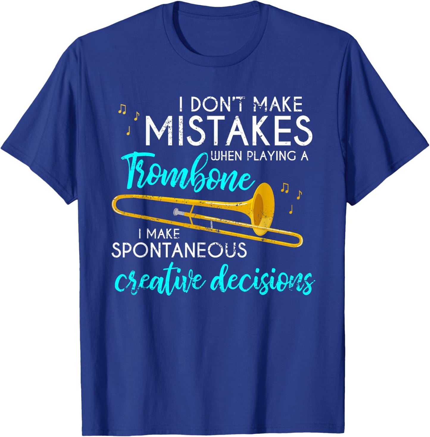 Orchestra Musician Gift Funny Trombone T-Shirt - T-Shirt | Royal