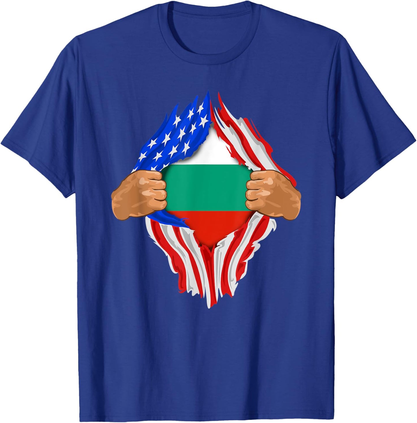 Bulgarian Blood Inside Me | Bulgaria Flag Gift T-Shirt - T-Shirt | Royal
