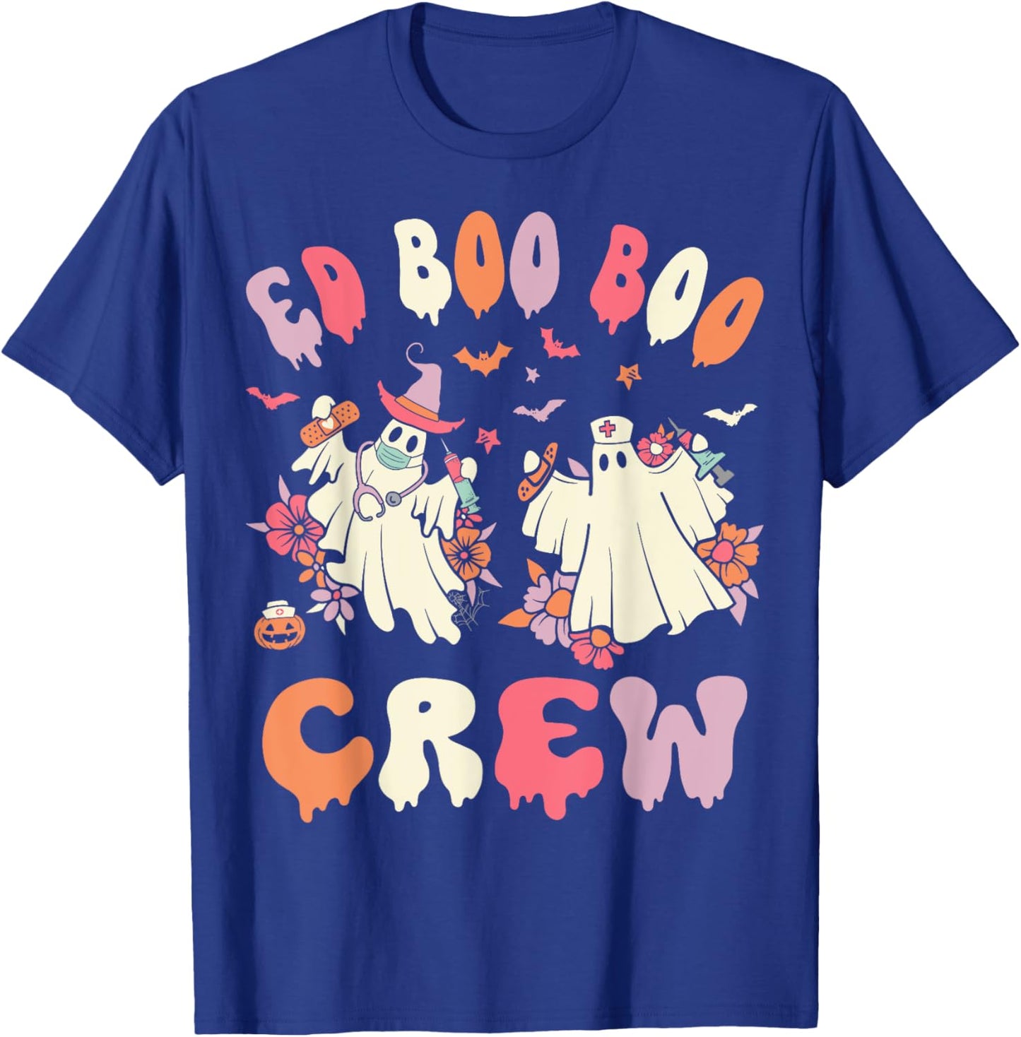 Cute Emergency Department Funny ER Nurse Halloween T-Shirt - T-Shirt | Royal