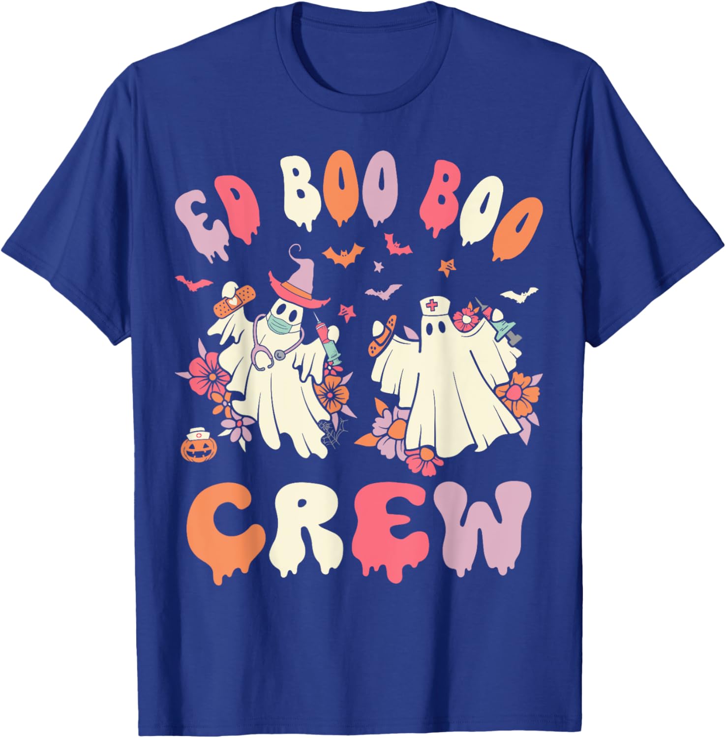 Cute Emergency Department Funny ER Nurse Halloween T-Shirt - T-Shirt | Royal