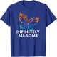 Red Instead Autism - Infinitely AU-SOME Butterfly T-Shirt - T-Shirt | Royal