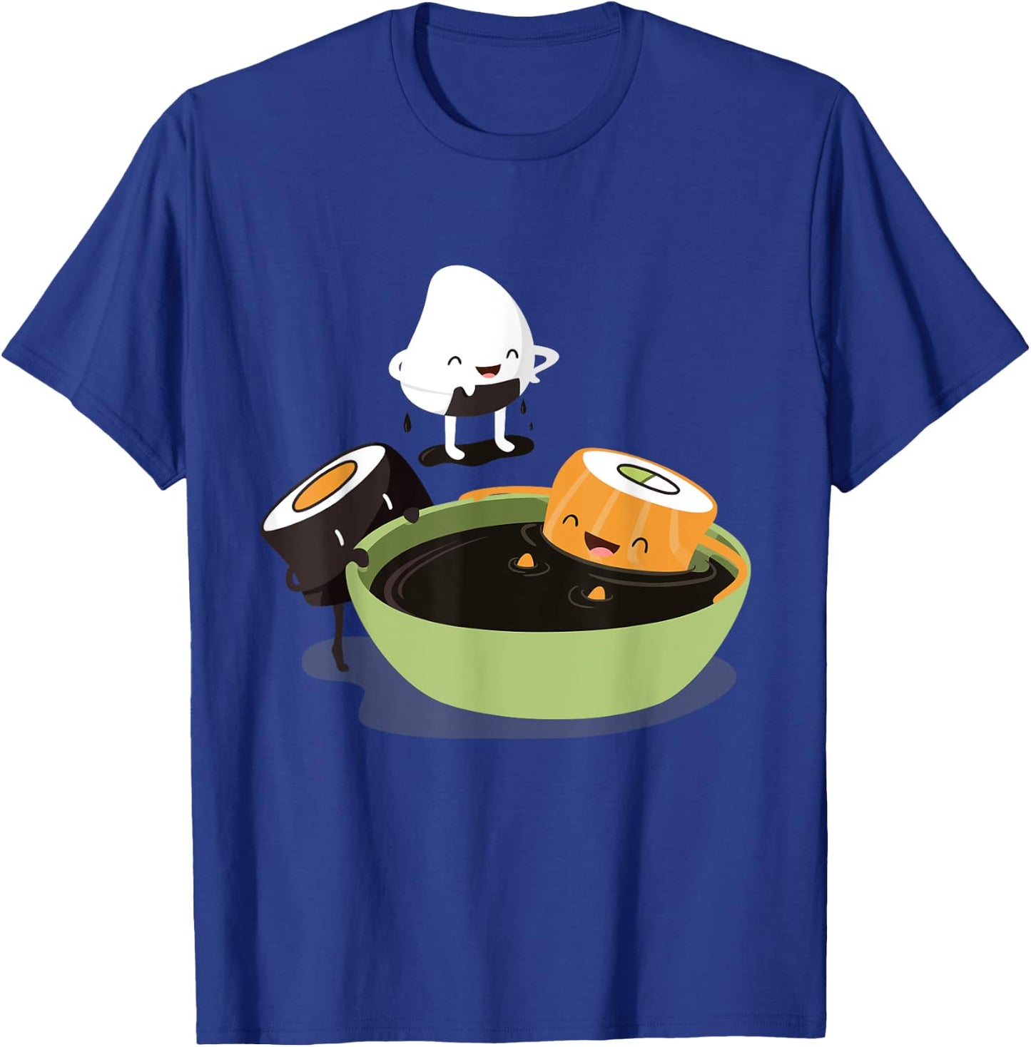 Japanese Food Funny Cute Kawaii Funny Cute Sushi Bath T-Shirt - T-Shirt | Royal