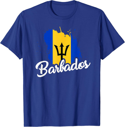 Barbados Flag T Shirt Bajan Proud Roots Love Heritage Cute T-Shirt - T-Shirt | Royal
