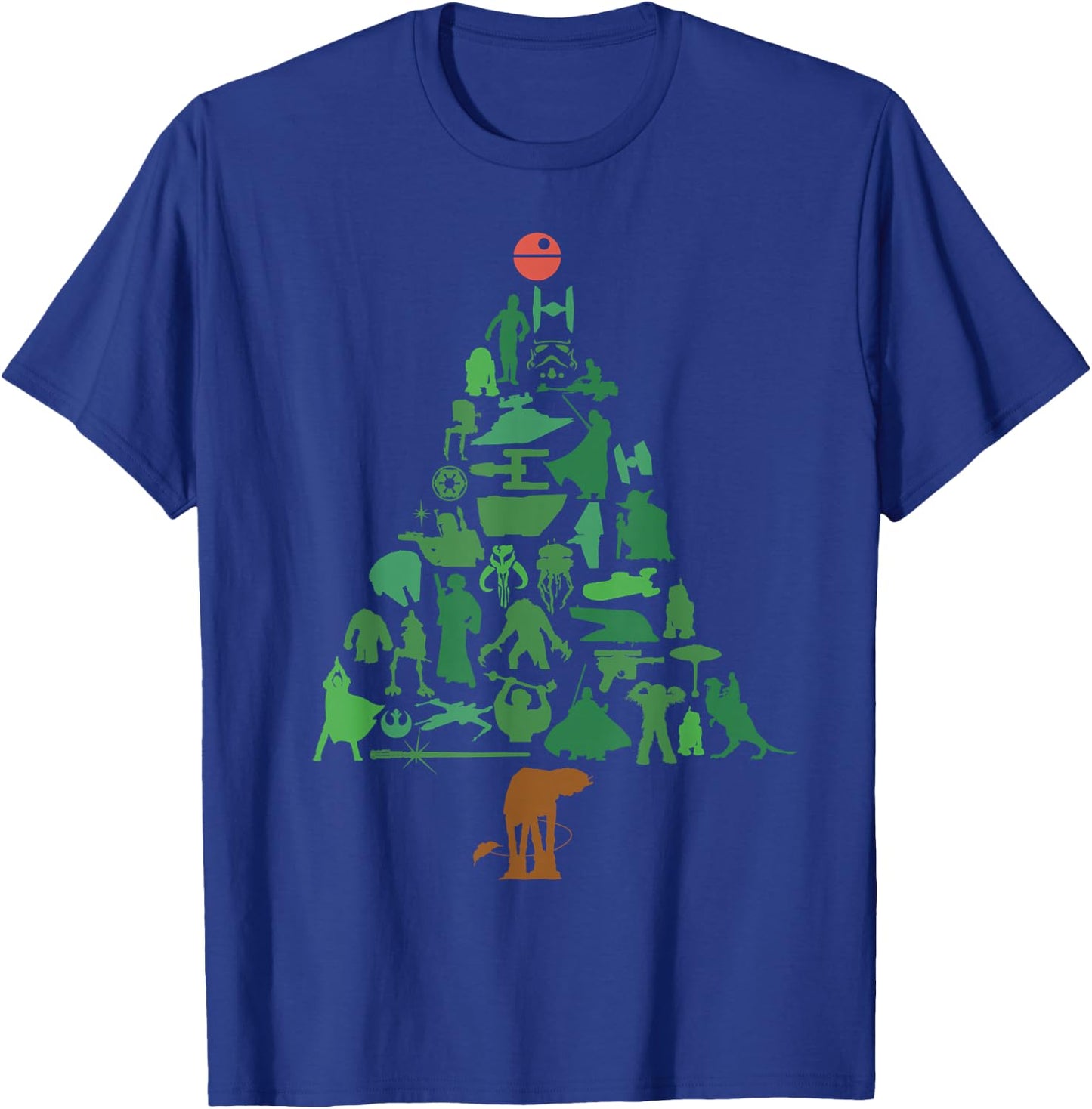 Star Wars Holiday Christmas Tree T-Shirt - T-Shirt | Royal