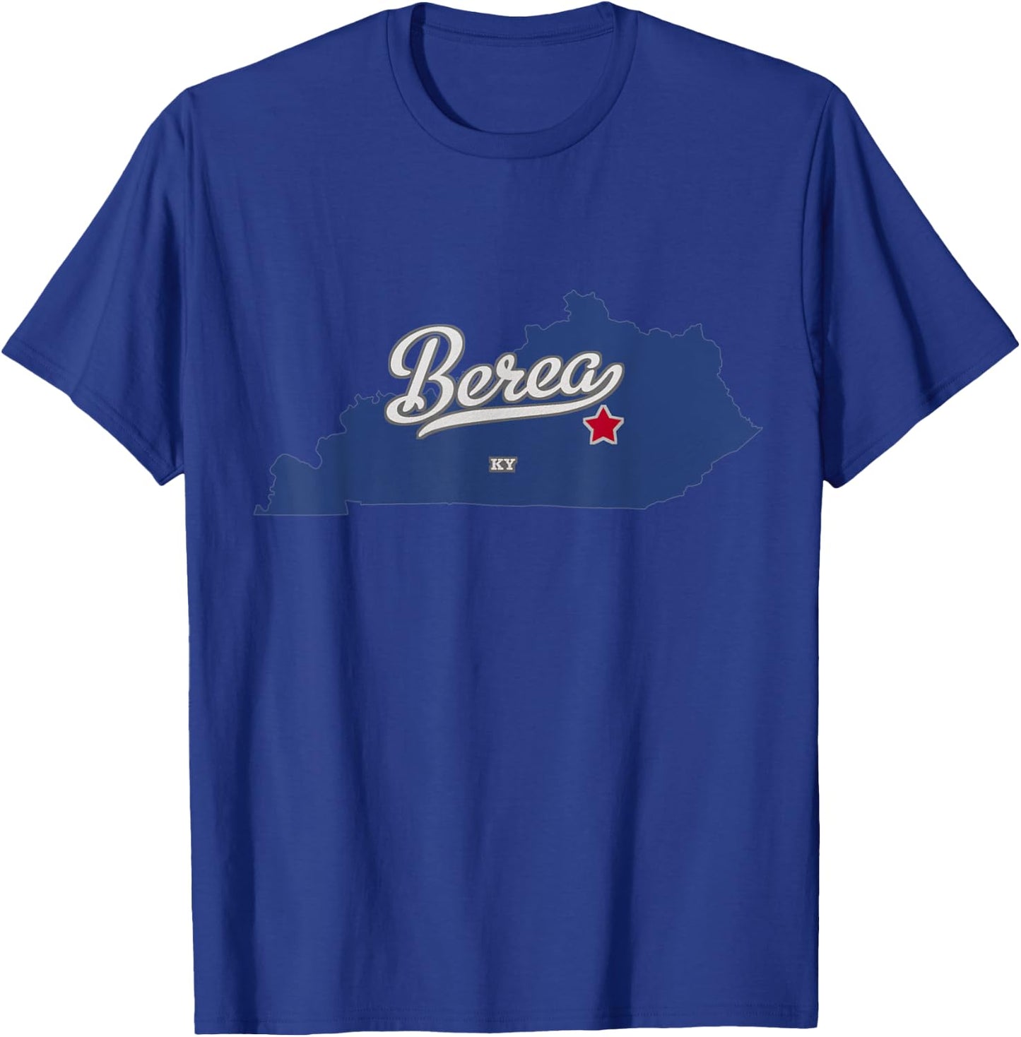 Berea Kentucky KY Map T-Shirt - T-Shirt | Royal