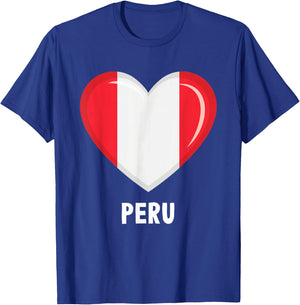 Peruvian Flag Jersey | Peruvian T-Shirt - T-Shirt | Royal